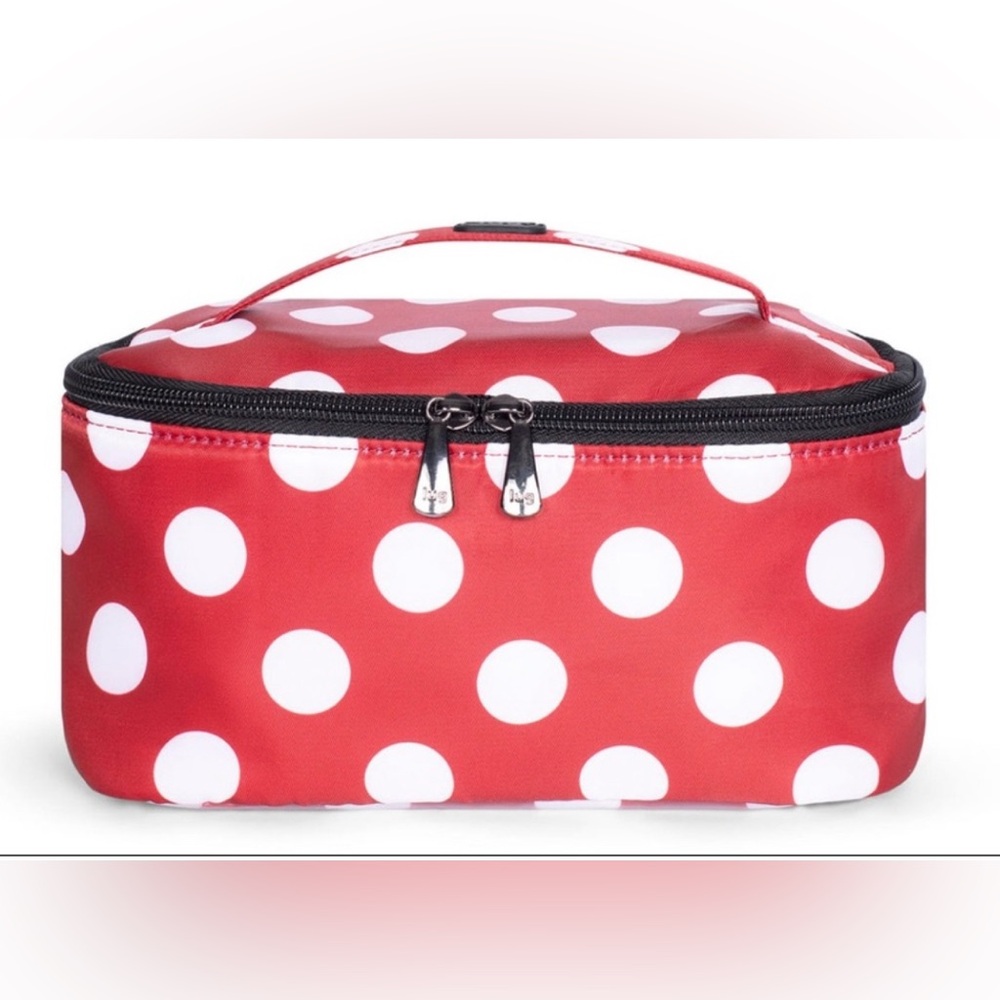 New. Lug. Dolly short crimson large dot.